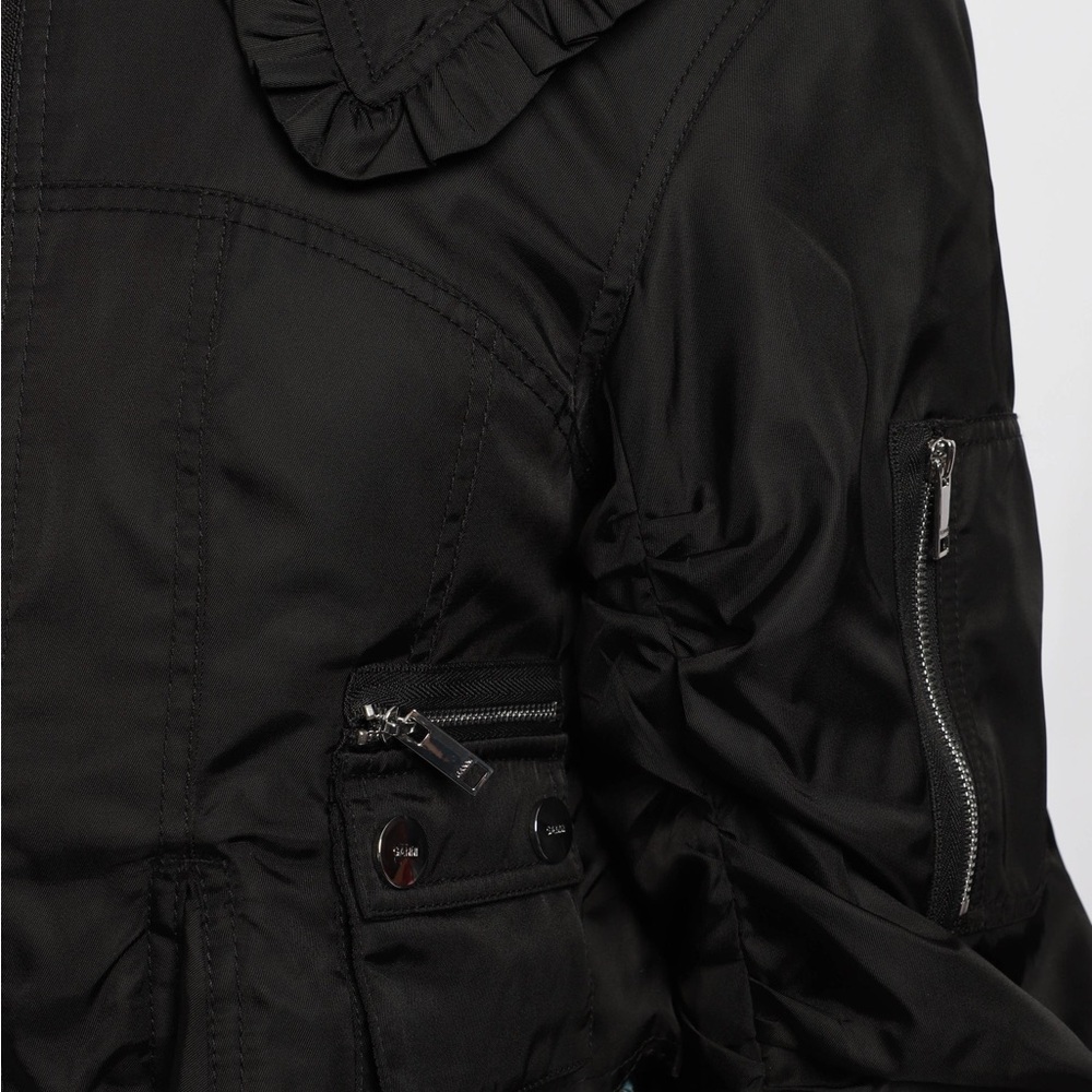 Ganni Black Ruffled Jacket - Picture 4 of 11